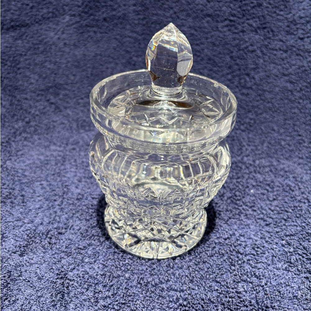 Elegant Crystal Glass Jar with Lid